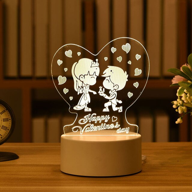 Romantic  3D Lamp