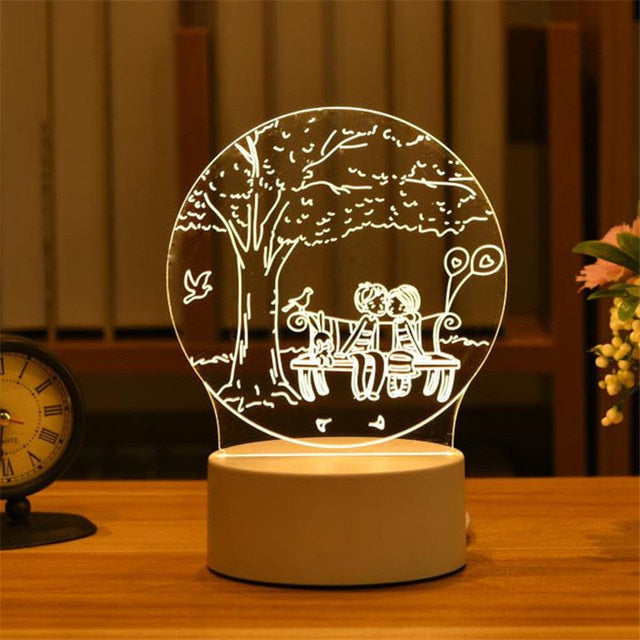 Romantic  3D Lamp